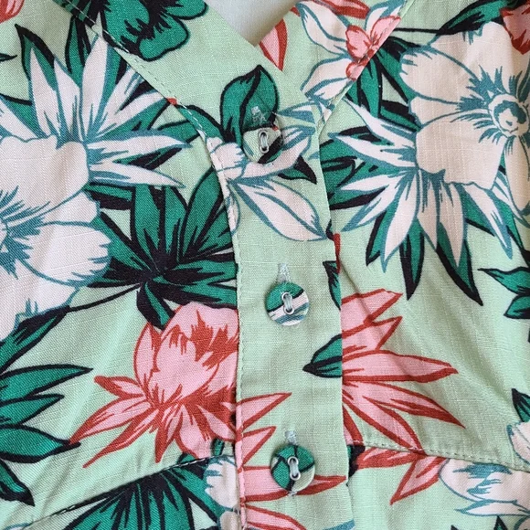 Lost + Wander Anthropologie Island Hopper Floral Print Maxi - Picture 6 of 8